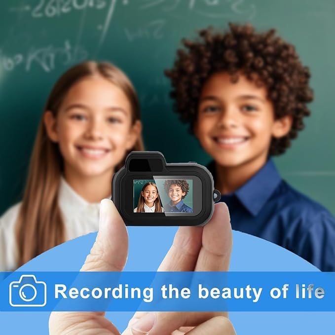 Keychain Camera, World's Smallest 1080P Hd Mini Camera llavero,Keychain Photo/Video Camera, Retro Portable Mini,100 Mins Battery Life, for Students, Kids (No Memory Card)