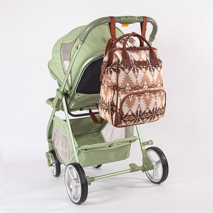 Wrangler Callie Diaper Bag Backpack with Stroller Straps Multifunction Baby Travel Bag WG2210-9110TN