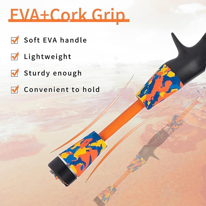 Kids Fishing Pole Kit Set,Portable Telescopic Fishing Rod and Reel Combo Full Kits for Boys, Girls, Beginner, Youth