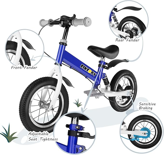 Balance Bike 2 in 1,The Dual Use of a Kids Balance Bike and Kids Bike,12 14 Inches for 2-6 Years Old,with Shock Absorbers, Fenders, Pedals, Auxiliary Wheels