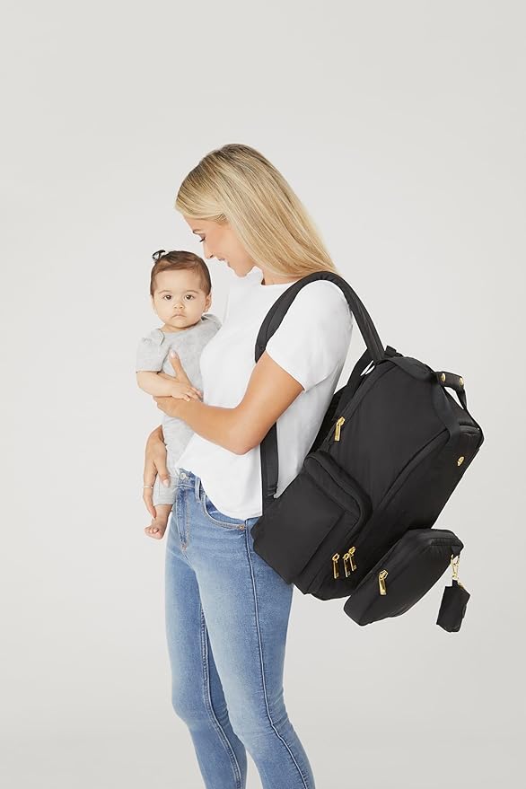 Huggies Signature Hug Pack Diaper Backpack, Dark Grey Heather, O/S